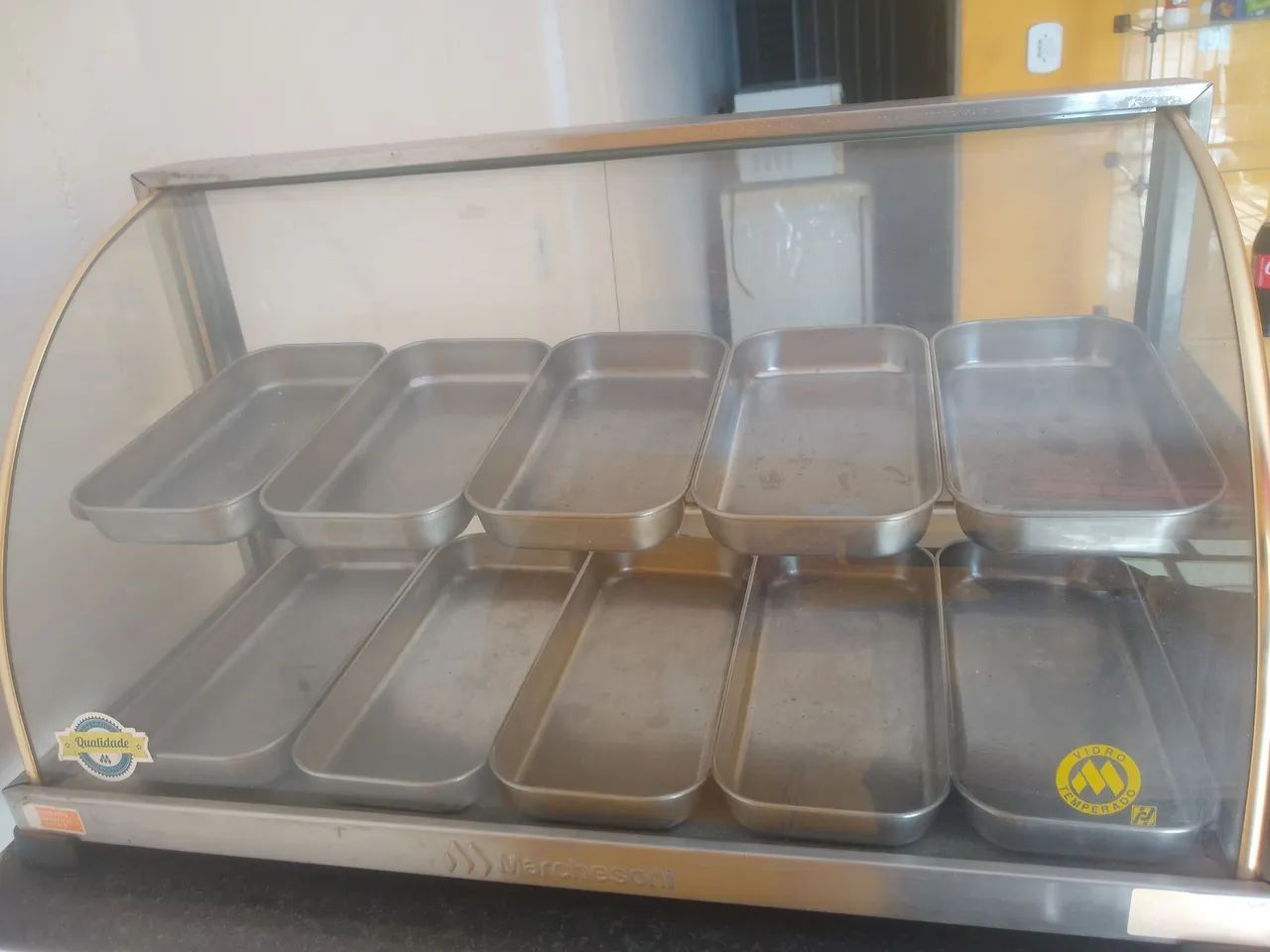 Vitrine Expositora para Padaria - 10 Bandejas