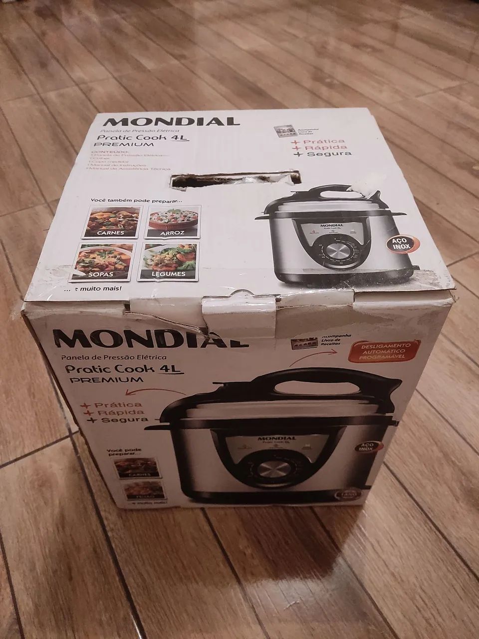 Panela de Pressão Elétrica Mondial 4L estado de novaPratic Cook 4L Premium - Foto 3