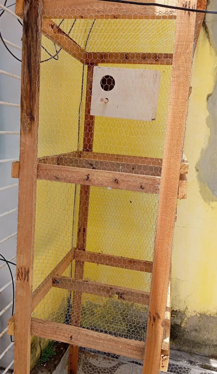 VIVEIRO DE MADEIRA PARA PÁSSAROS  - Foto 3