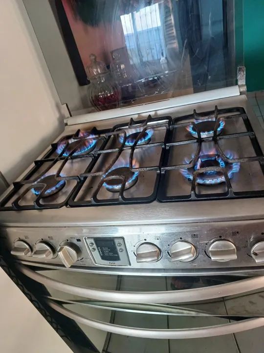 Fogao GE Smart Cook 6 bocas  - Foto 6