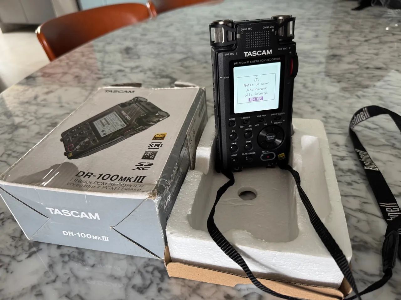 Gravador PCM Linear Tascam DR-100mkIII - Foto 5