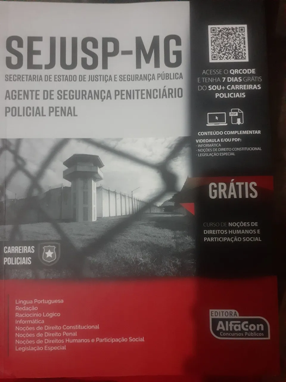 Apostila SEJUSP-MG Agente de Segurança Penitenciário Policial Penal