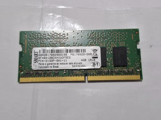 Memória Smart Verde 4gb 1 Smart Sf464128ckhiwdfseg (Usado)