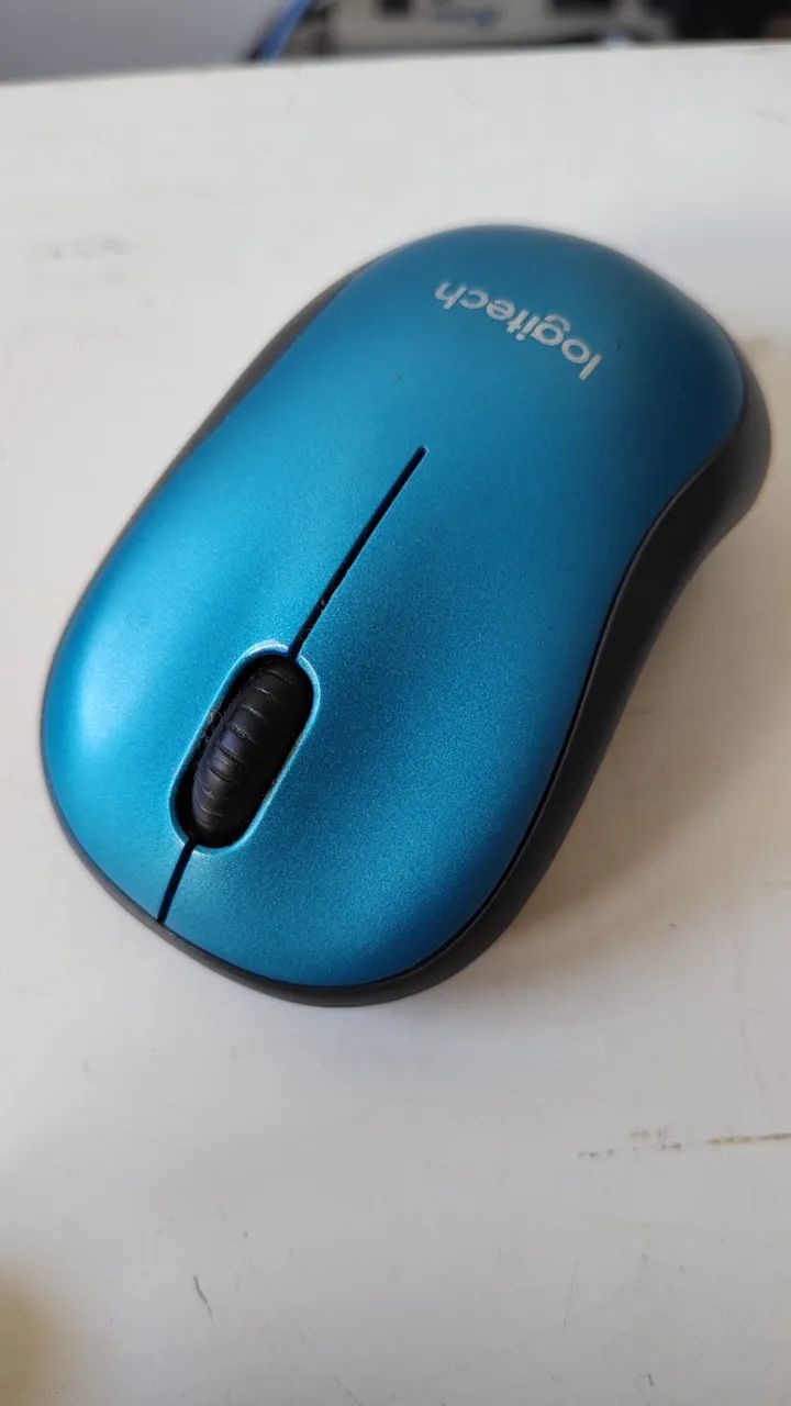 Mouse sem fio Logitech Laser, sensor USB - Azul - Foto 2