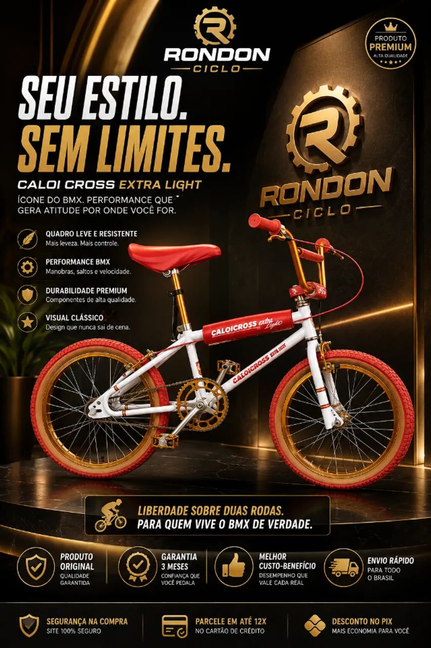 Bicicleta Caloi Cross Extra Light Aro 20