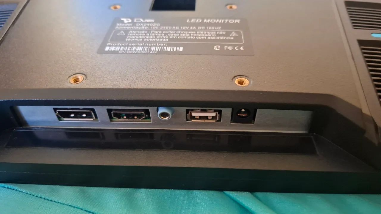Monitor Duex DX240ZG 24" 144Hz -  Com Defeito - Foto 4