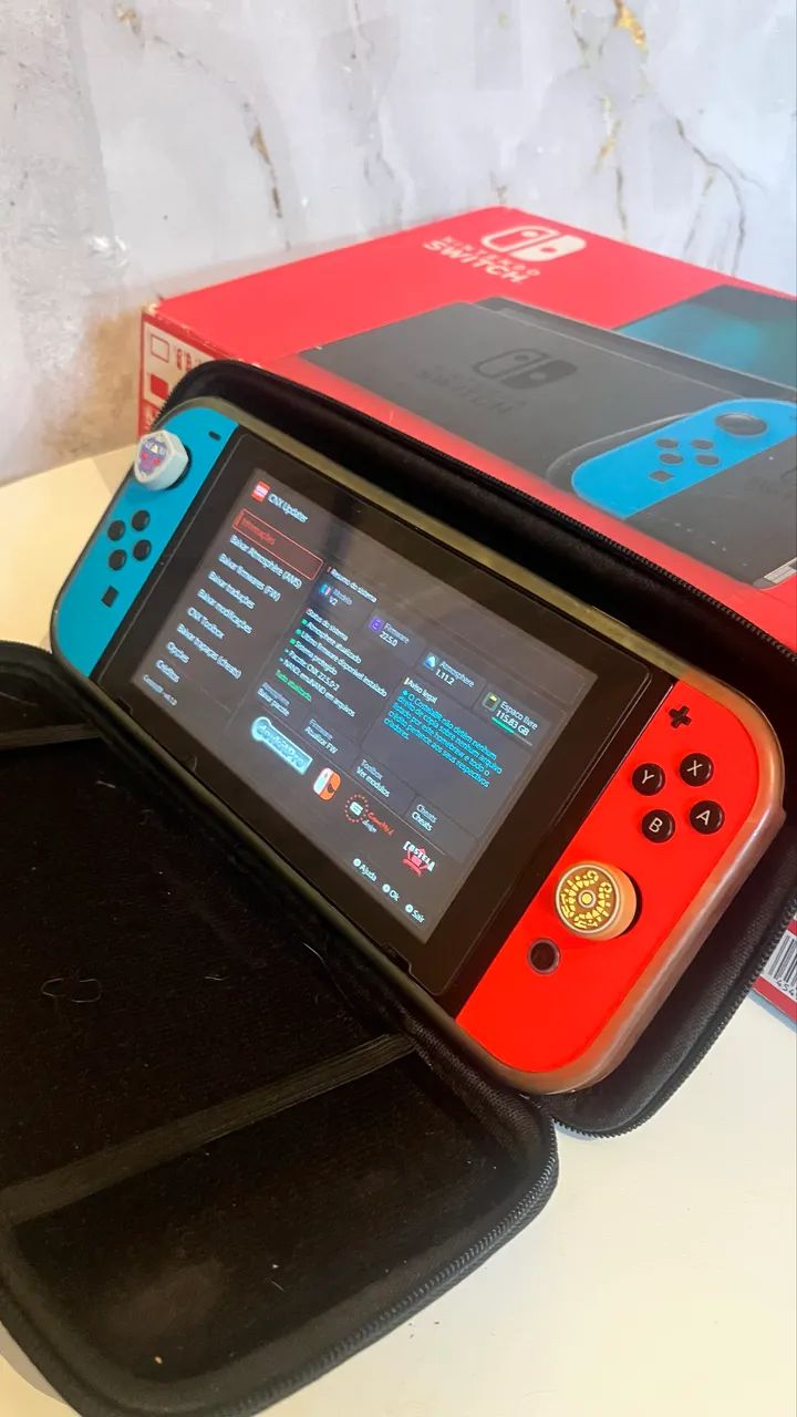 Nintendo switch V2 desbloqueado com tudo funcionando e acessórios  - Foto 3