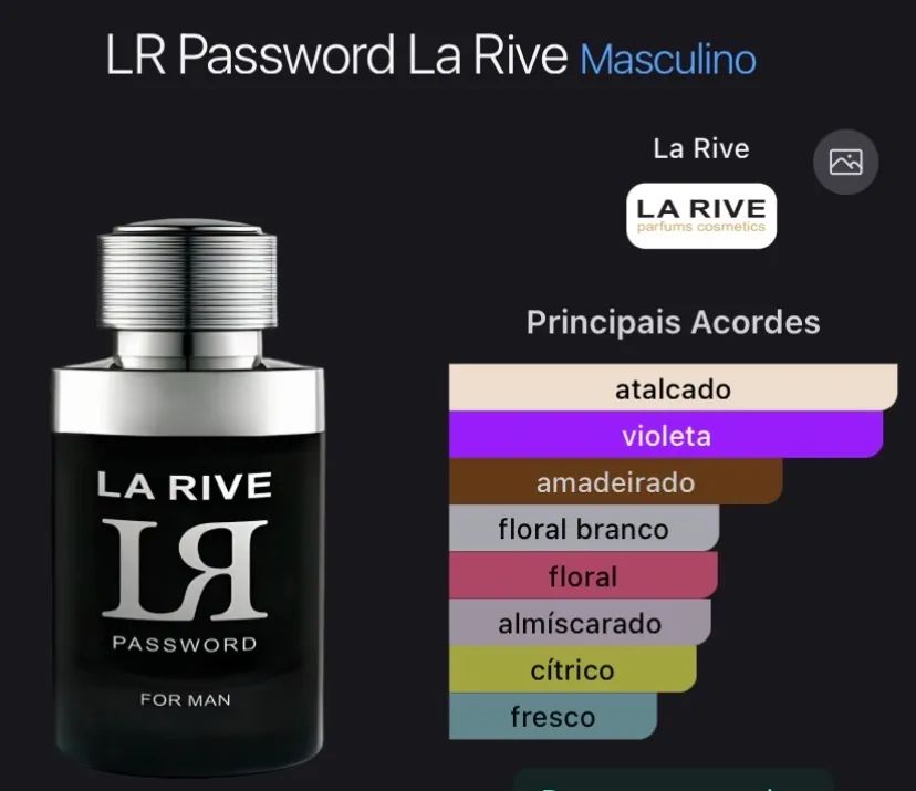 Perfume La Rive Password Masculino - 95% cheio - Desapego - Foto 4