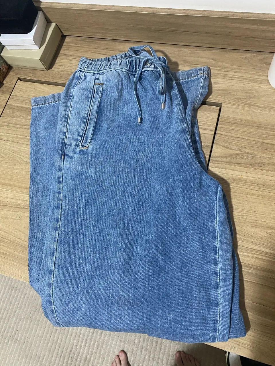 Calça Zara wide leg jeans M