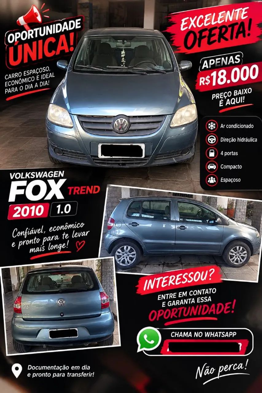 Volkswagen Fox 1.0 MI TOTAL FLEX 8V 3P 2010
