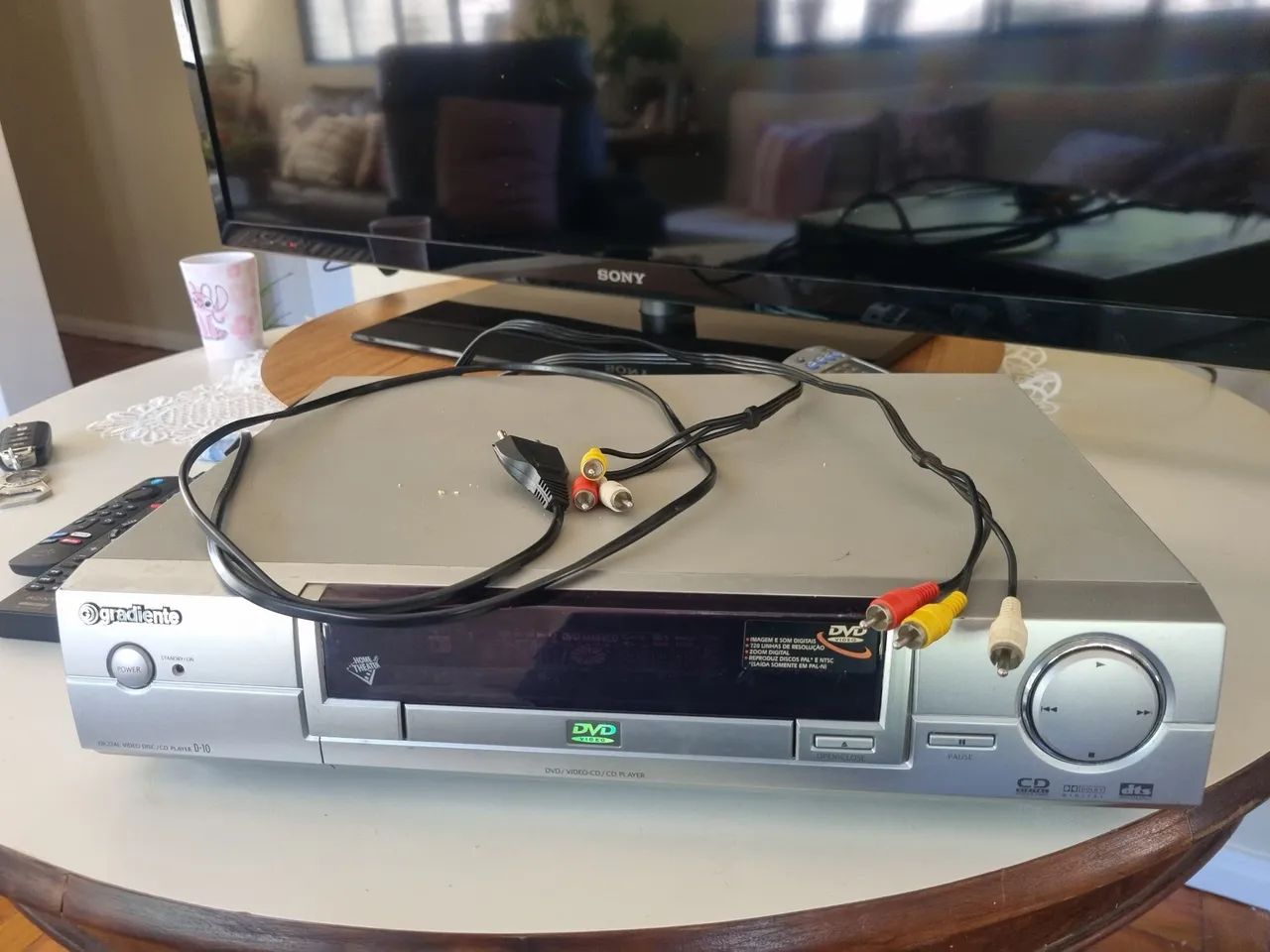 DVD Player Gradiente D-10 Funcionando - Ótimo Estado - Foto 5