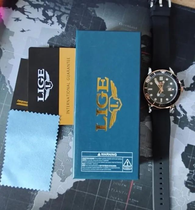 Relógio Lige Original Premium Pulseira Silicone - Foto 4