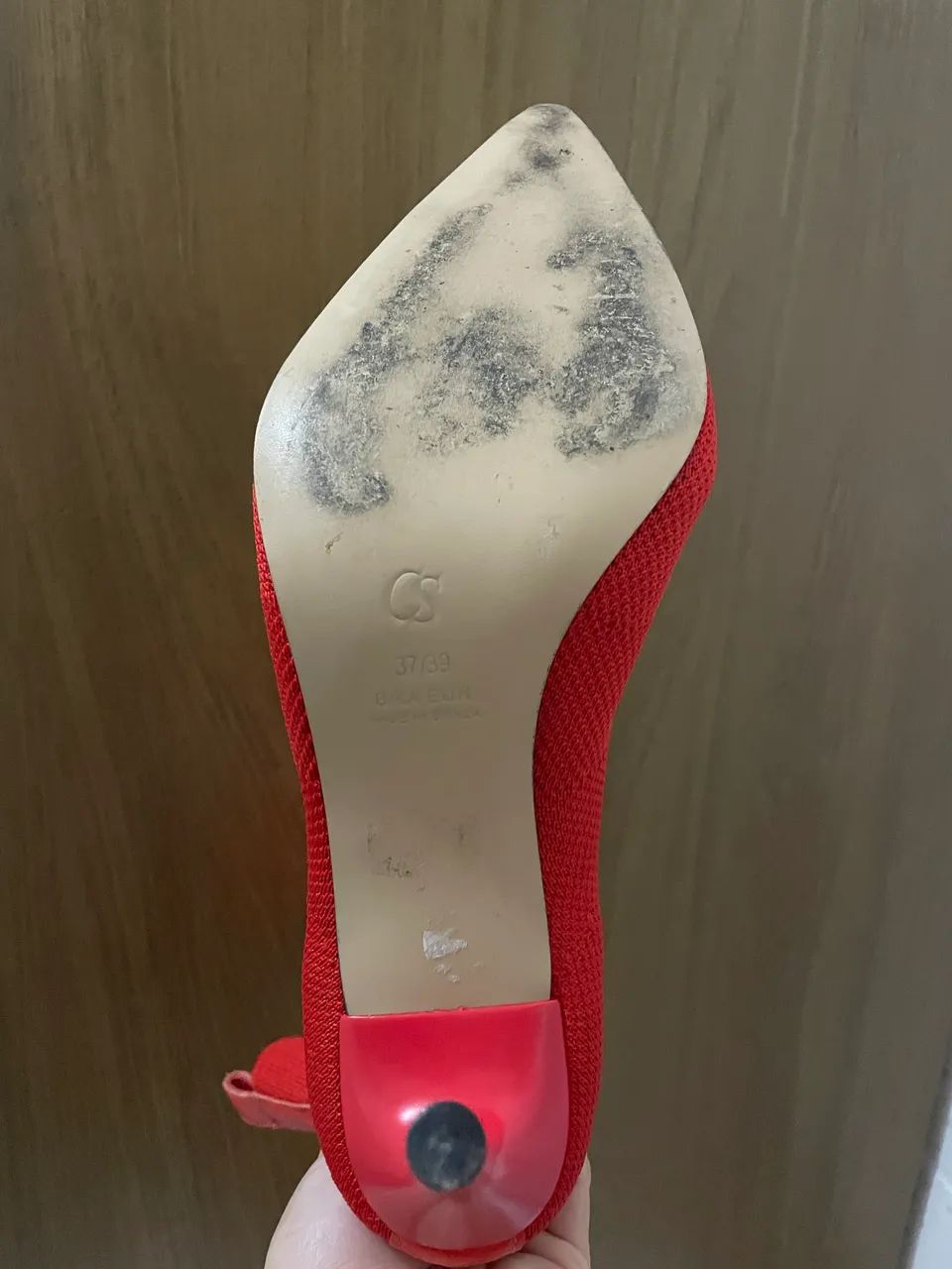 Bota Carmen Steffens Vermelha (Usada apenas 1 vez!) - Foto 3