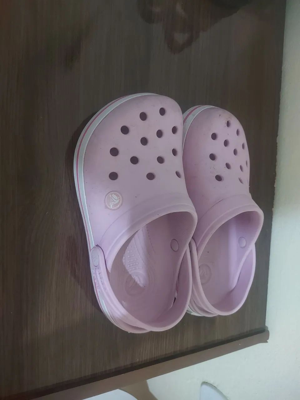 sandalia Crocs Original Tam 35 Rosa semi-novo 