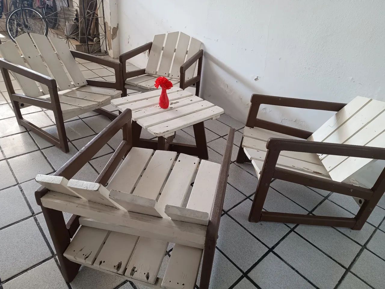 Conjunto de terraço de madeira - Foto 3