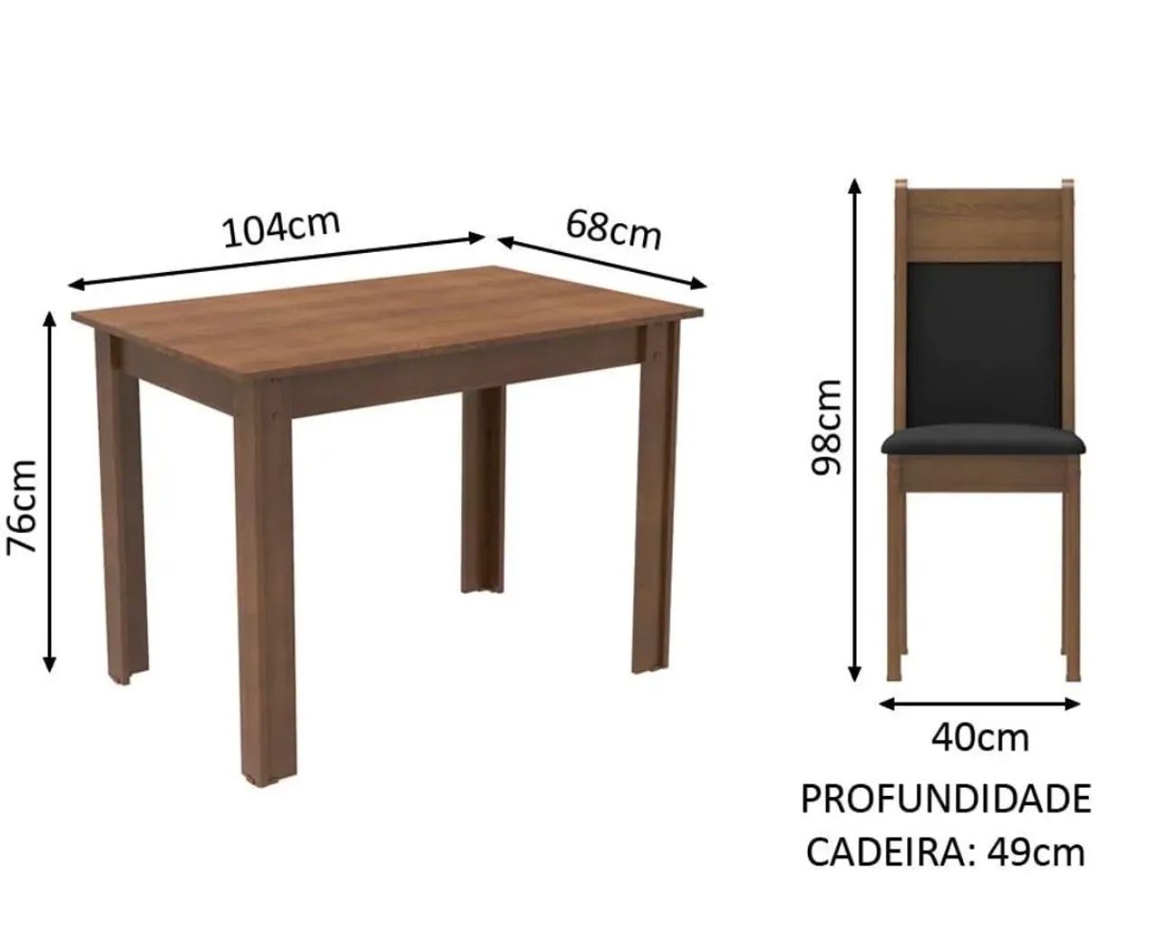 Mesa com 2 cadeiras - Foto 2