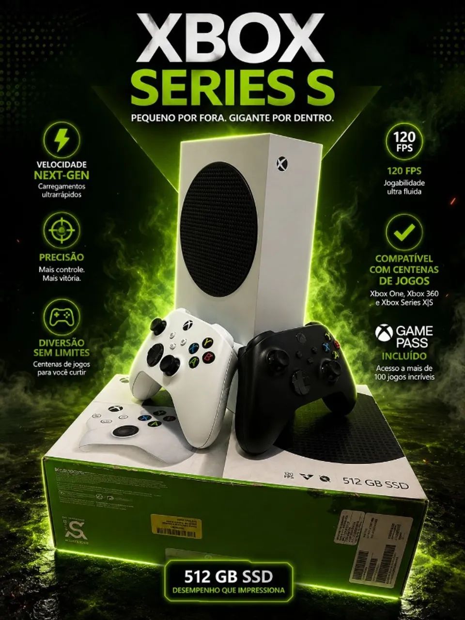 Xbox Series S　新品未開封 XBOX SERIES S 512GB - PERFORMANCE DE NOVA GERAÇÃO! ? - Consoles de