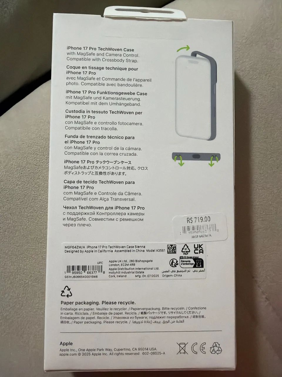 Case(capa) TechWoven case com Mega Safe pra 17 Pro Apple - Foto 5