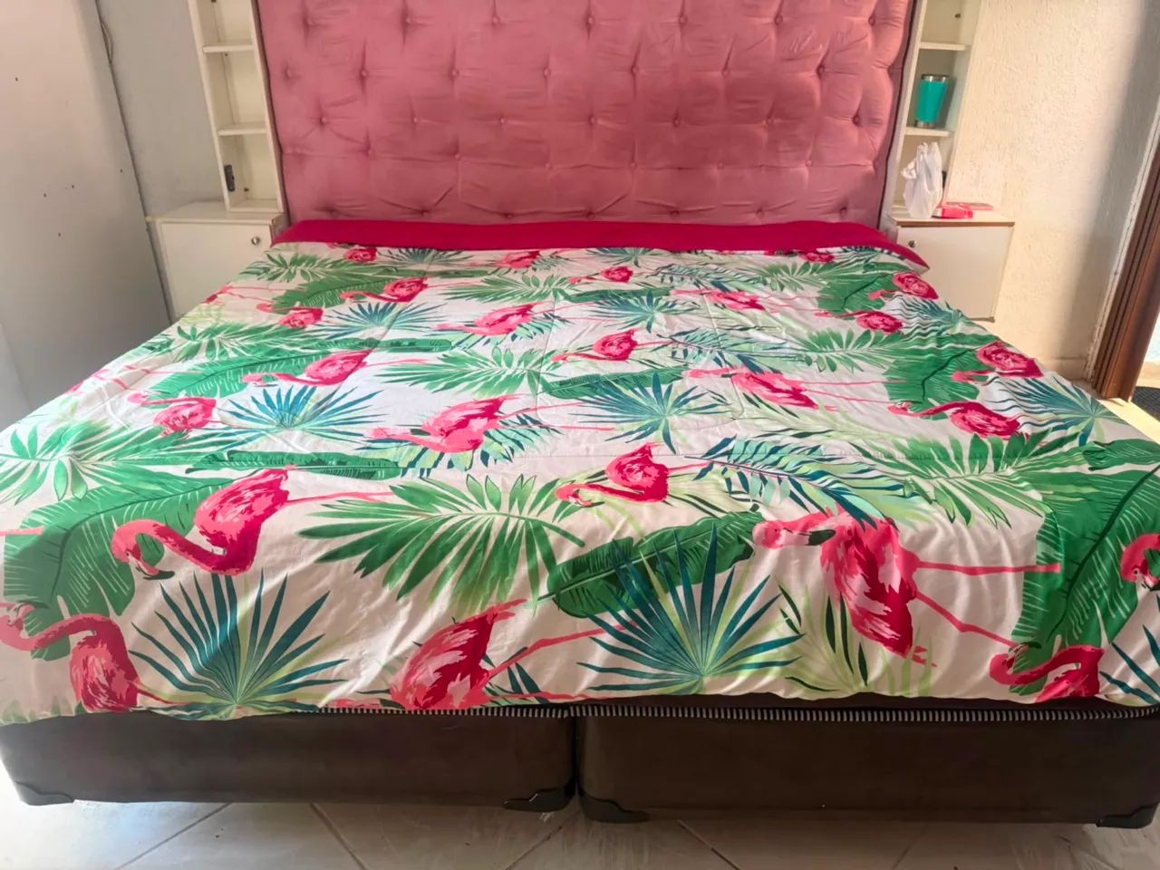 Cama de Casal Completa: Colchão Confortável + Base Box Bipartida Pre - Foto 3