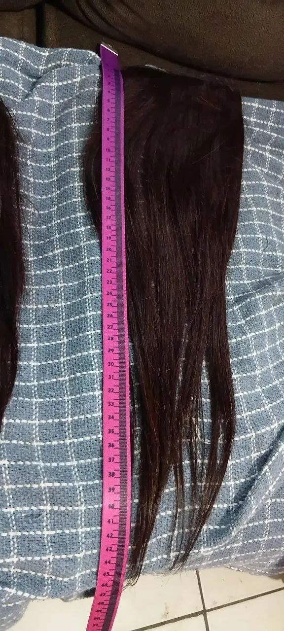 Mega Hair Tic-tac Cabelo Humano Brasileiro 45cm E 34cm 2 Telas - Foto 2