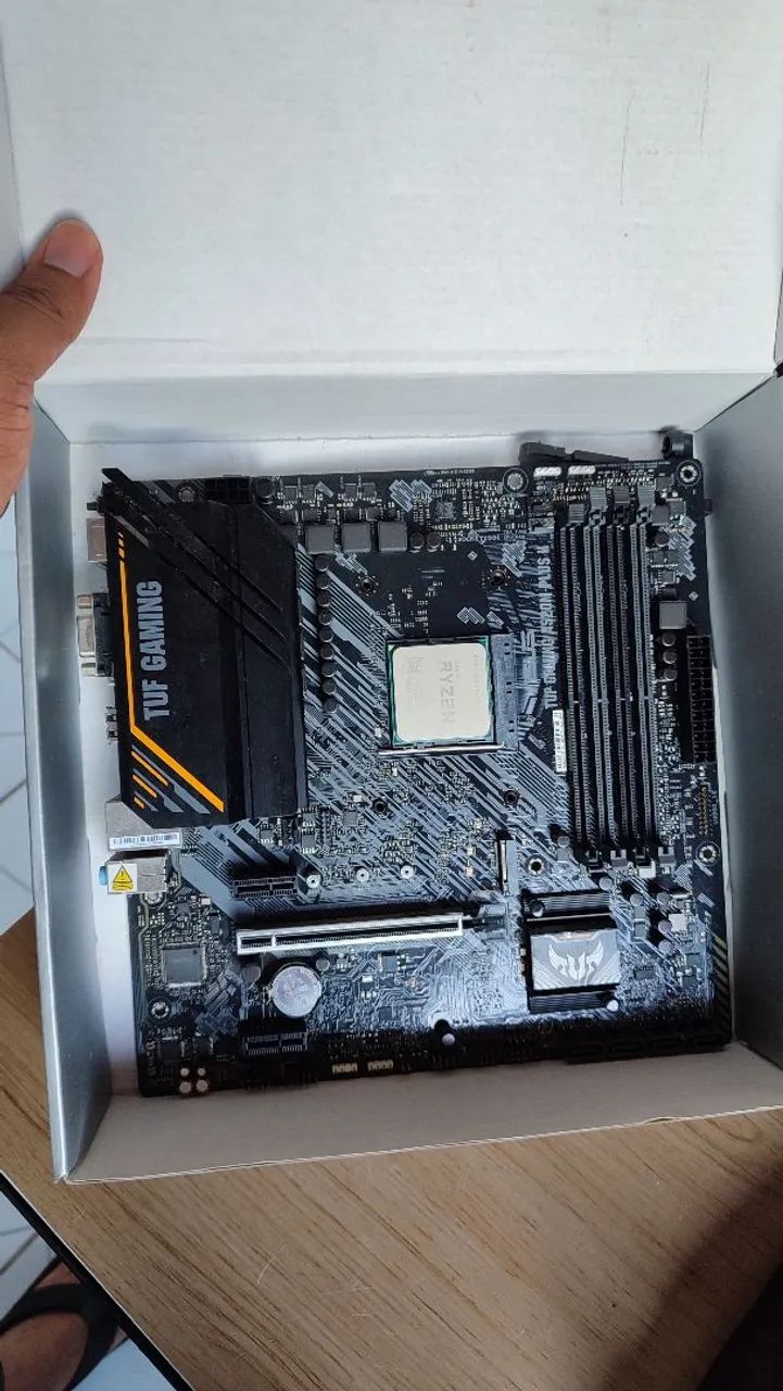 Kit Ryzen 5 5500 + A520M plus 2 Tuff gaming - Peças de Hardware