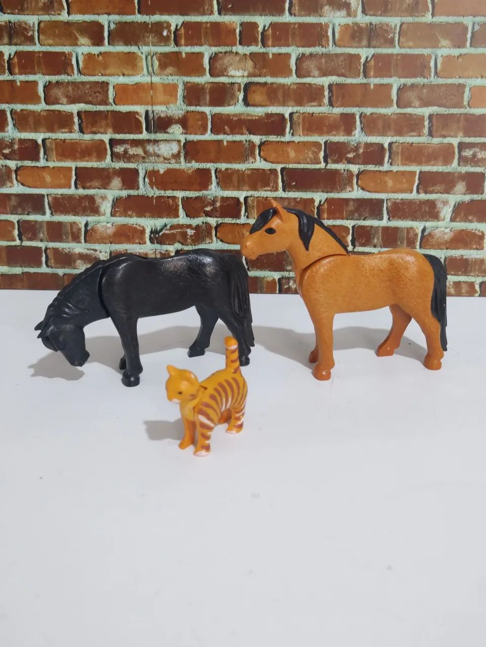 Playmobil Ponei Playmobil e Gato 