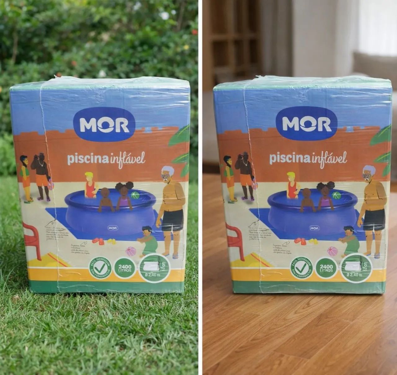 Piscina inflável mor 2400 litros
