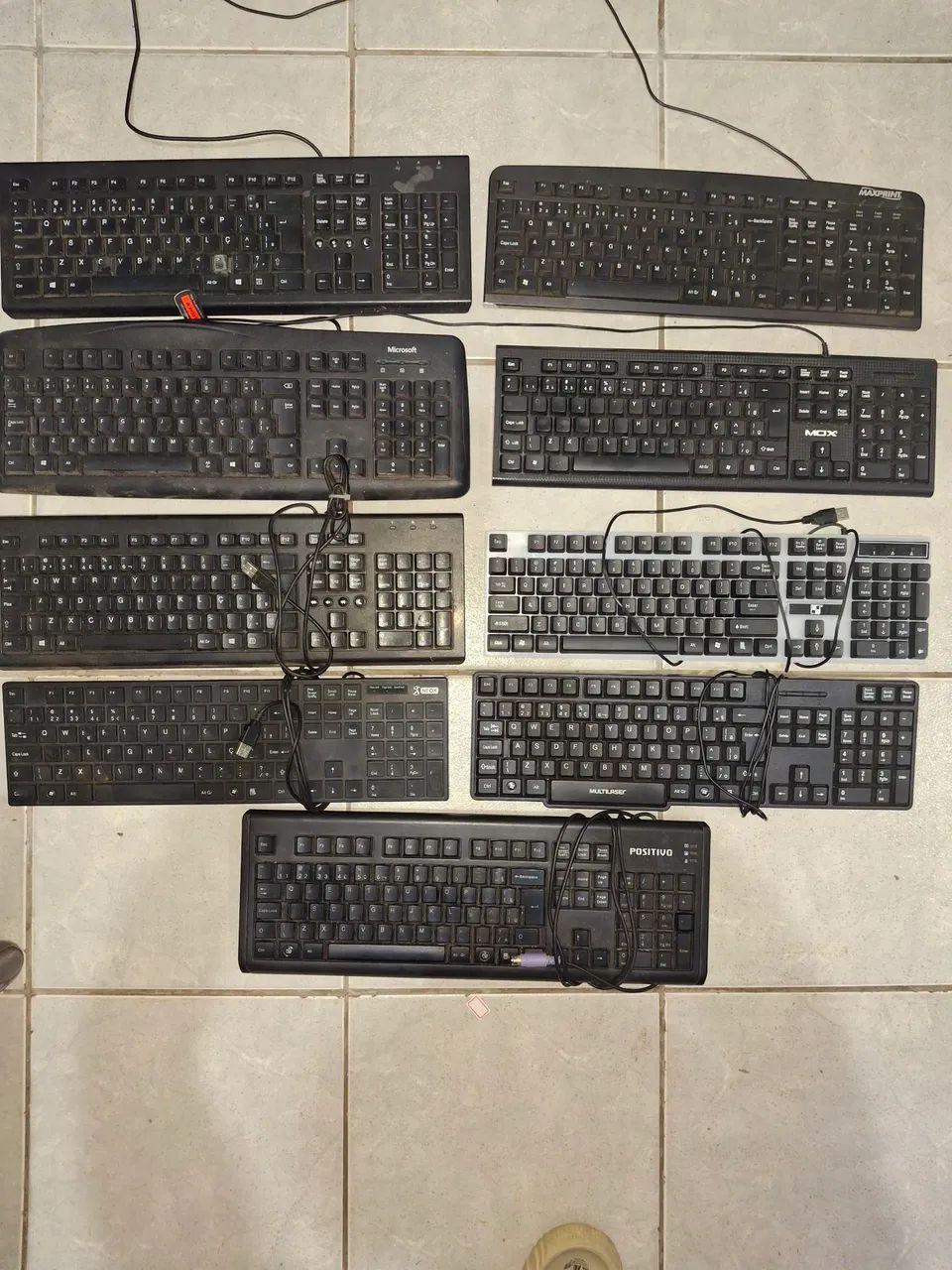 Teclados USB e PS/2 - Microsoft, Multilaser, Maxprint, Positivo - Barato