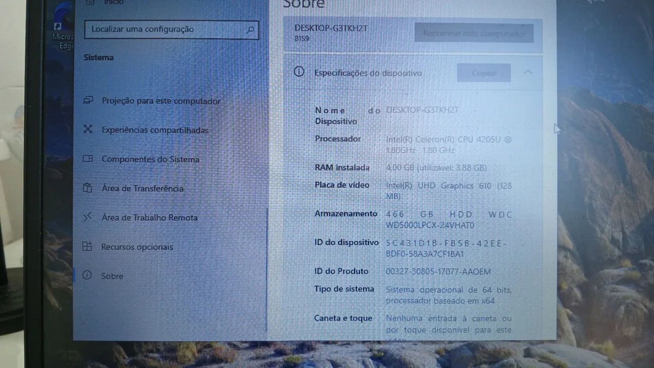 NOTEBOOK LENOVO 8ª geração 750 reais - Foto 5