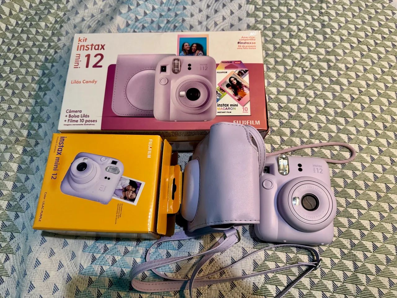 INSTAX MINI 12 - LILÁS CANDY - KIT