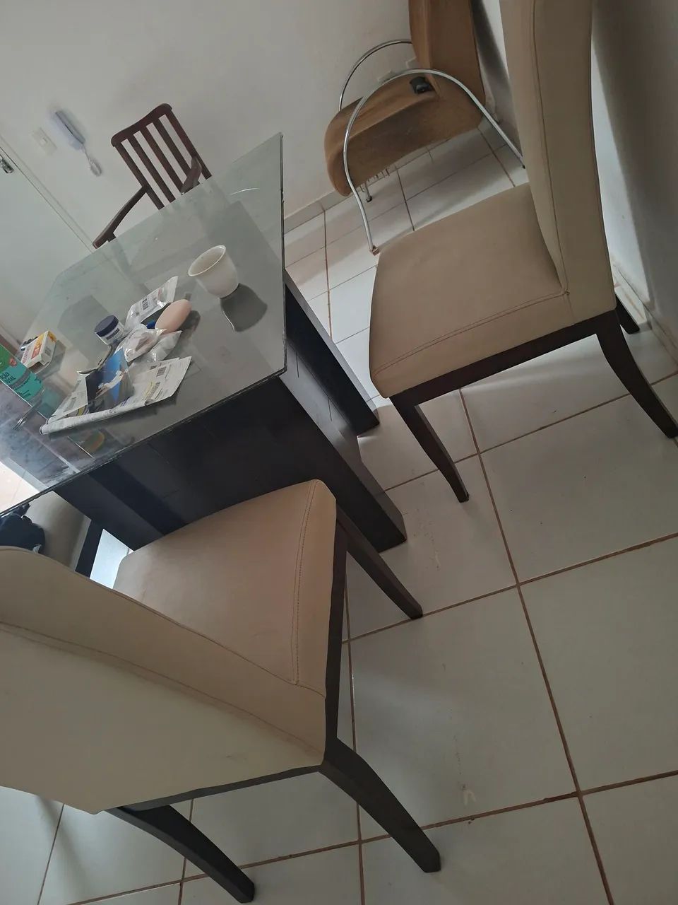 Mesa com 3 caldeiras