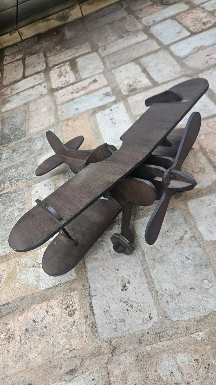 Avião Decorativo - MDF 
