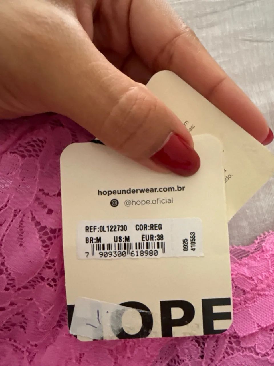 Lingerie Hope top rosa renda - Foto 2