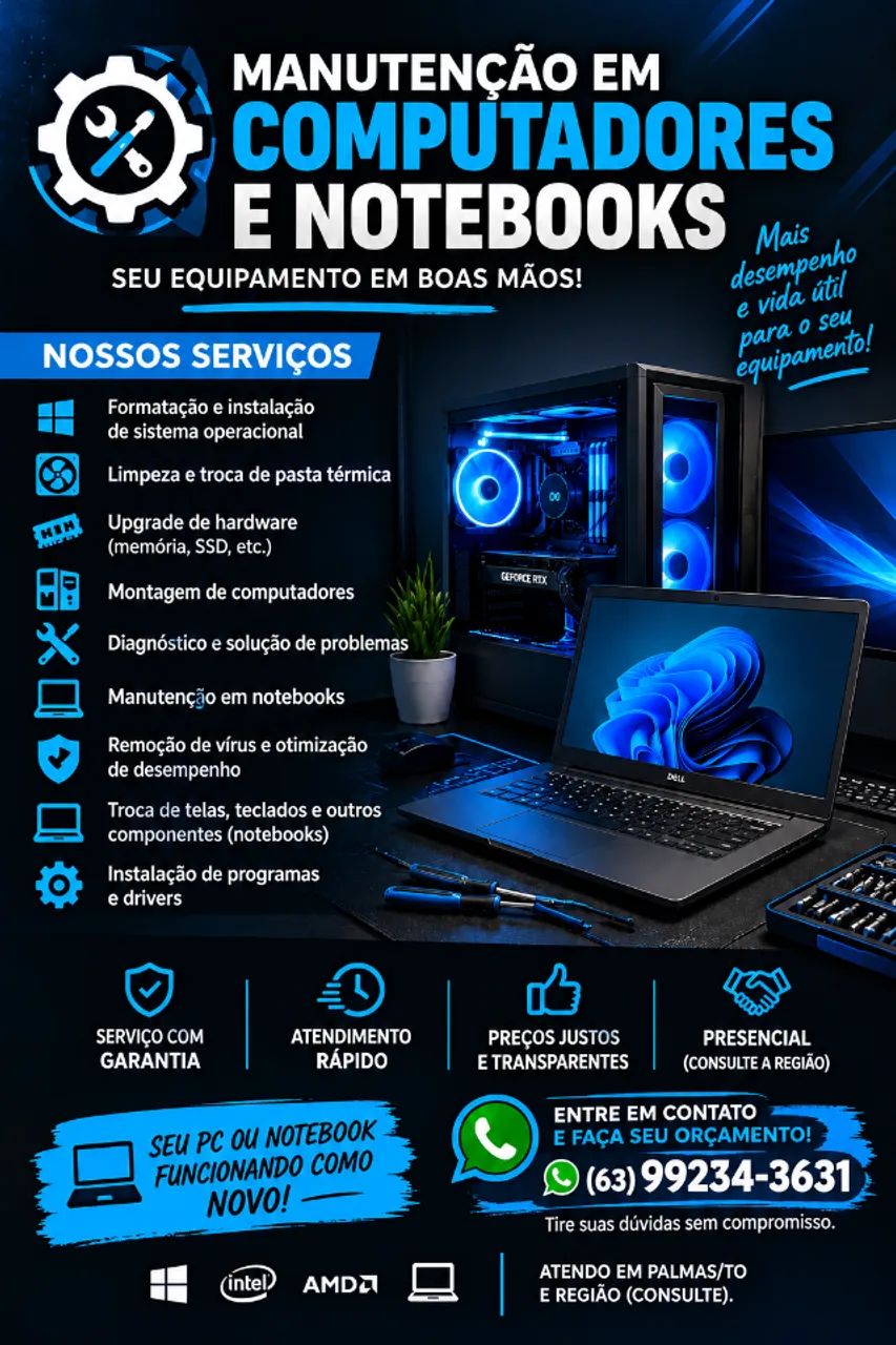 Manutenção Em Computadores E notebooks