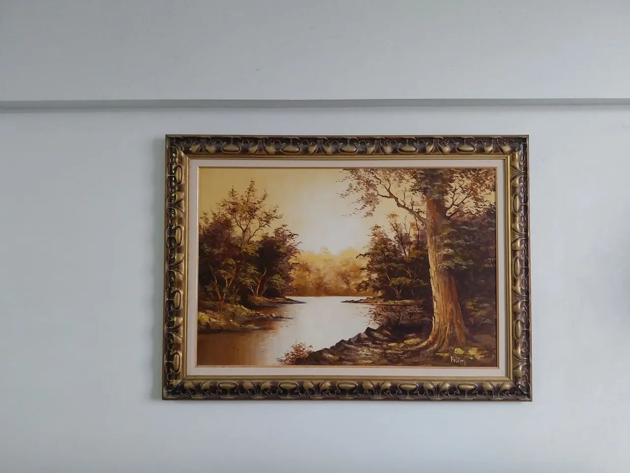 Quadro em pintura à óleo 