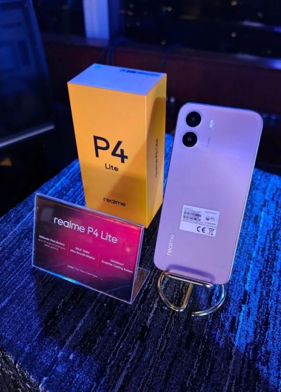 Realme P4 Lite - 256/4 - (4G) Roxo Promoção Imperdível 