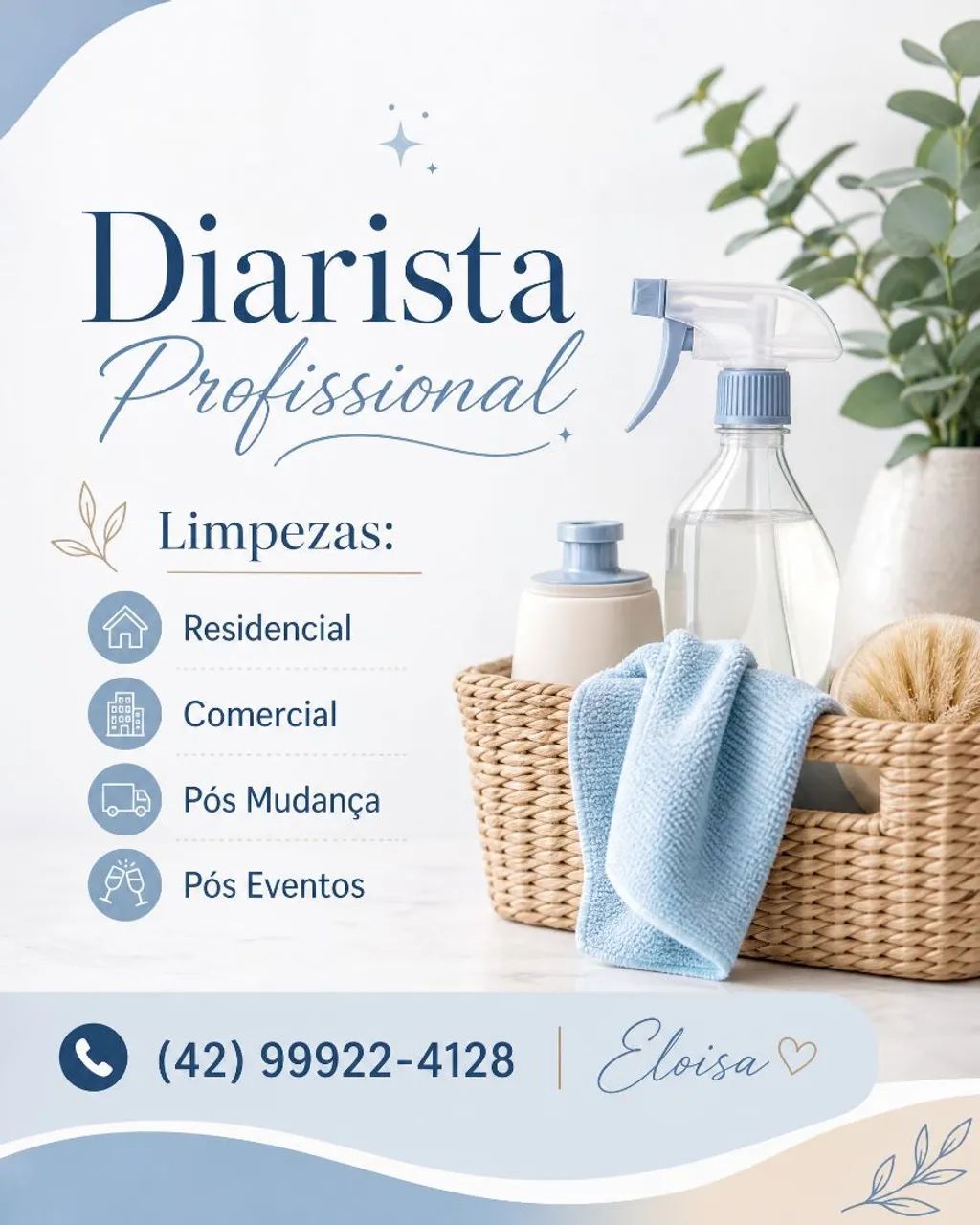 Serviços de limpeza ,residencial e comercial
