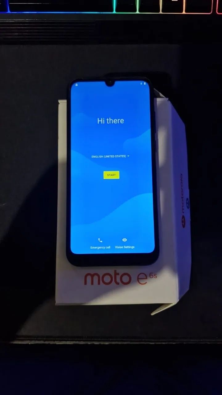 Motorola Moto E6s (Azul) - Usado na Caixa