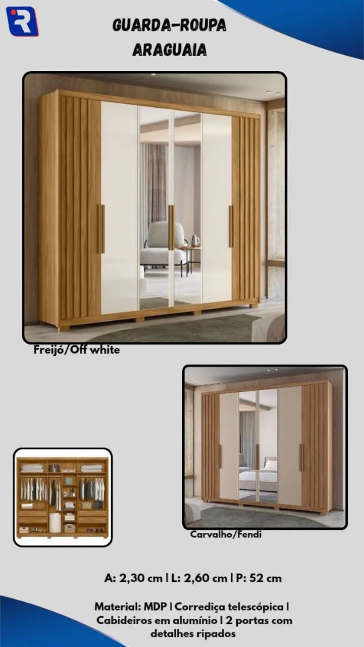 Guarda roupa moval Araguaia 