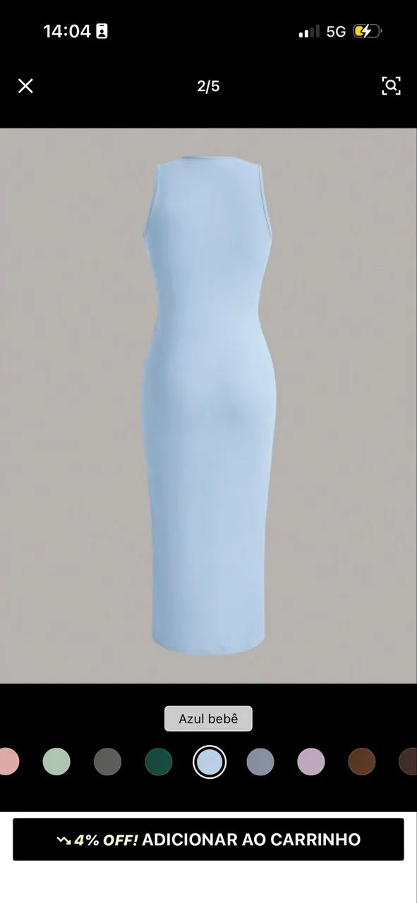 Vestido azul shein - Foto 2