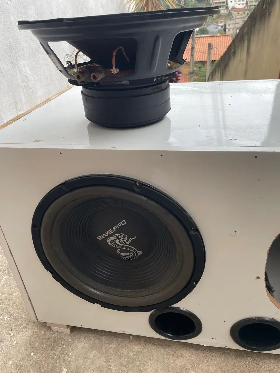 Caixa com 2 sub woofer 12 polegadas 600w cada  - Foto 5