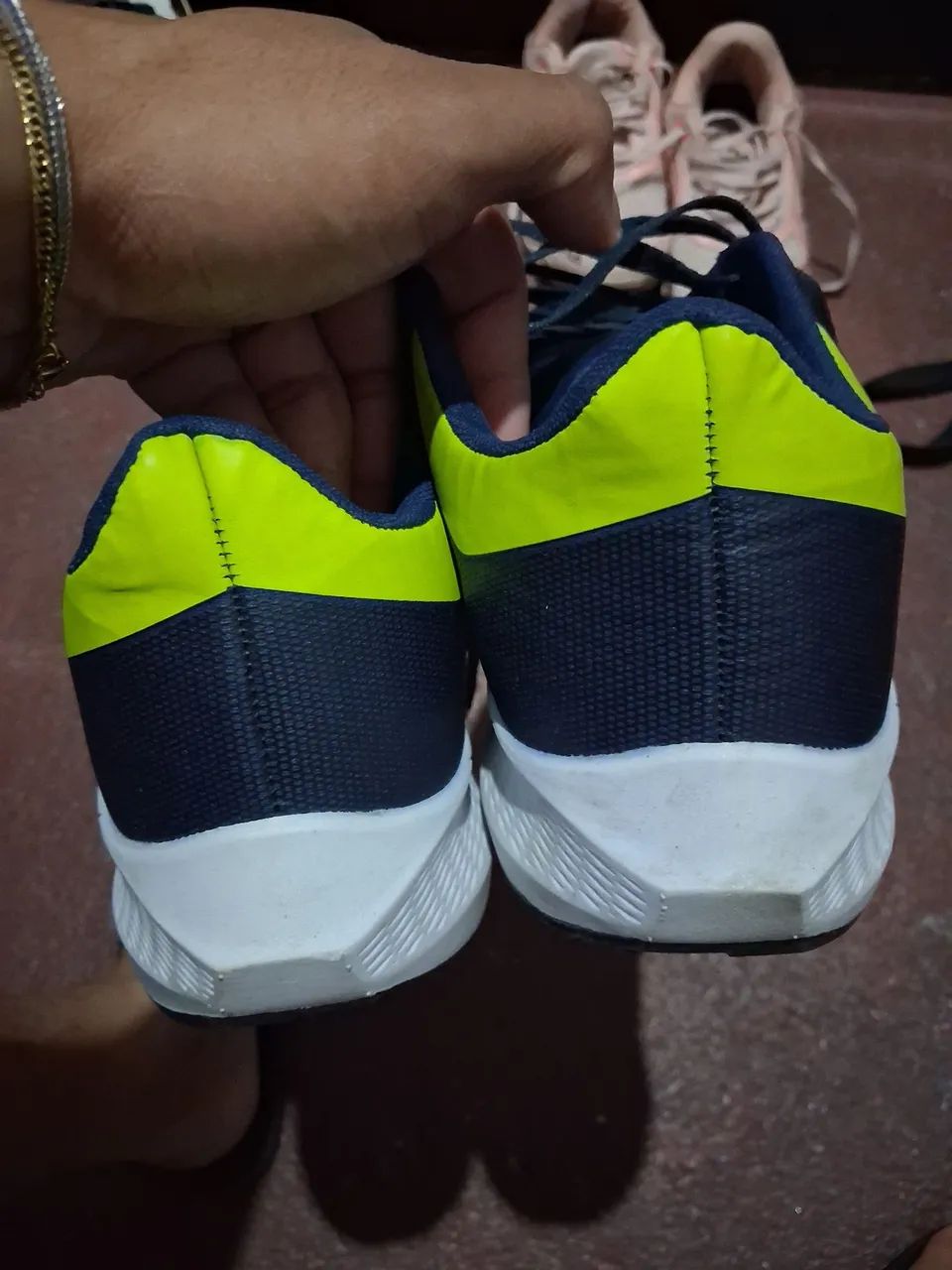 Tênis Corrida Azul/Verde  - Foto 2