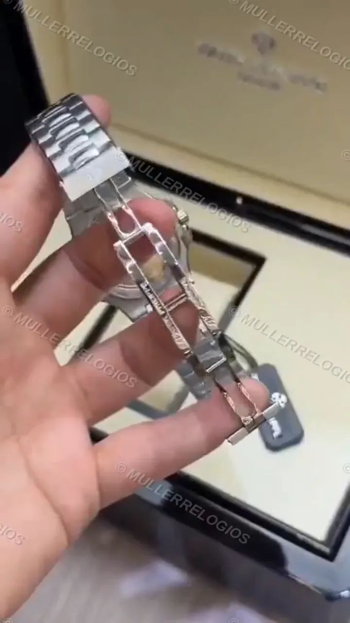 Patek Philippe Branco Base ETA + Caixa Completa - Foto 3
