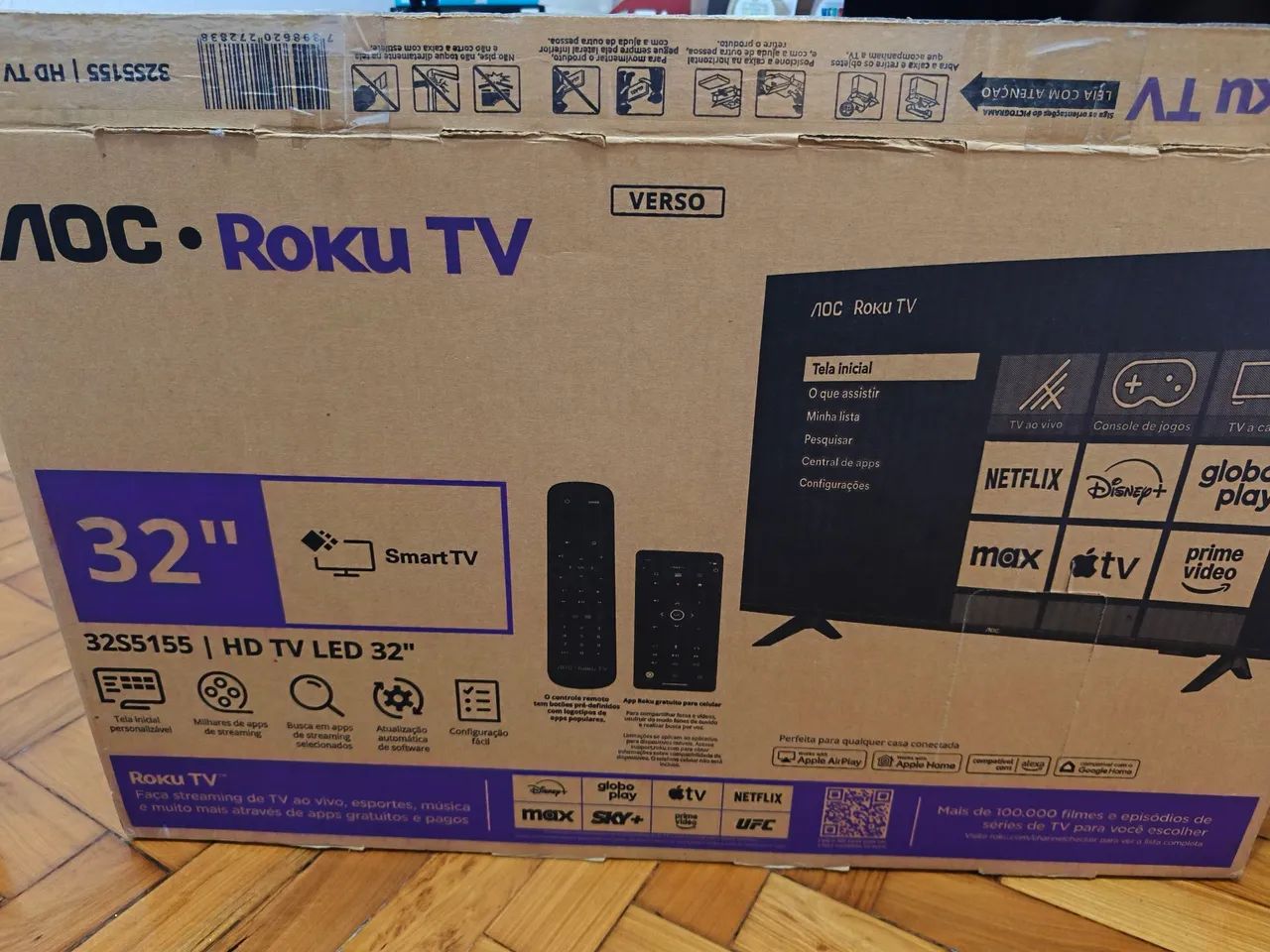 SmartTV AOC Roku TV 32 Polegadas 