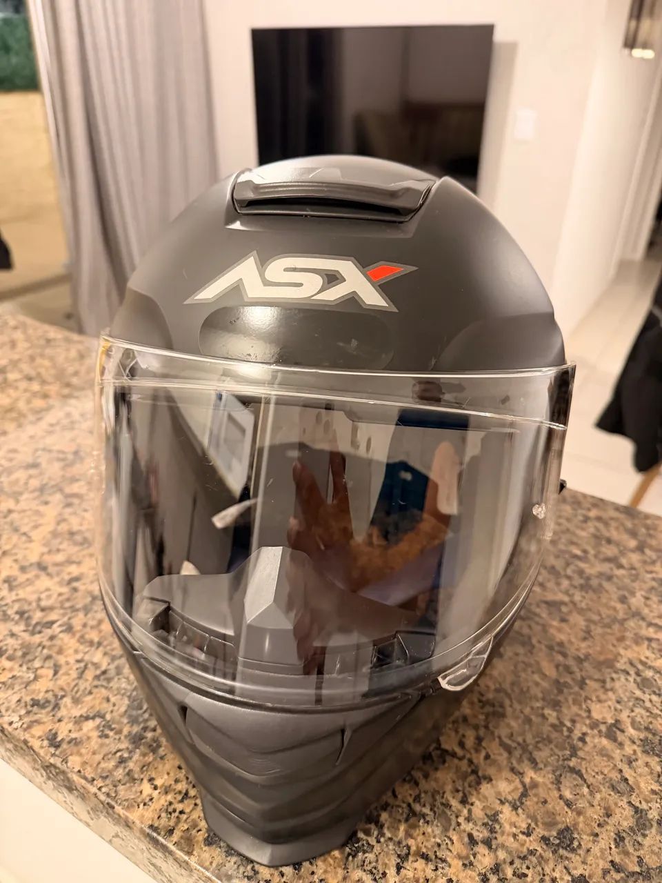 Capacete ASX eagle SV com óculos interno + brinde - Tamanho 62 - Foto 5