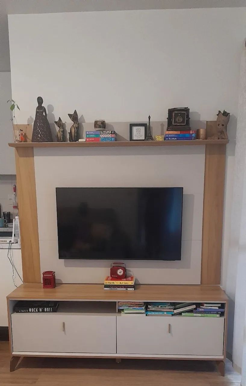 Rack com painel para tv ,brinde tapete - Foto 3