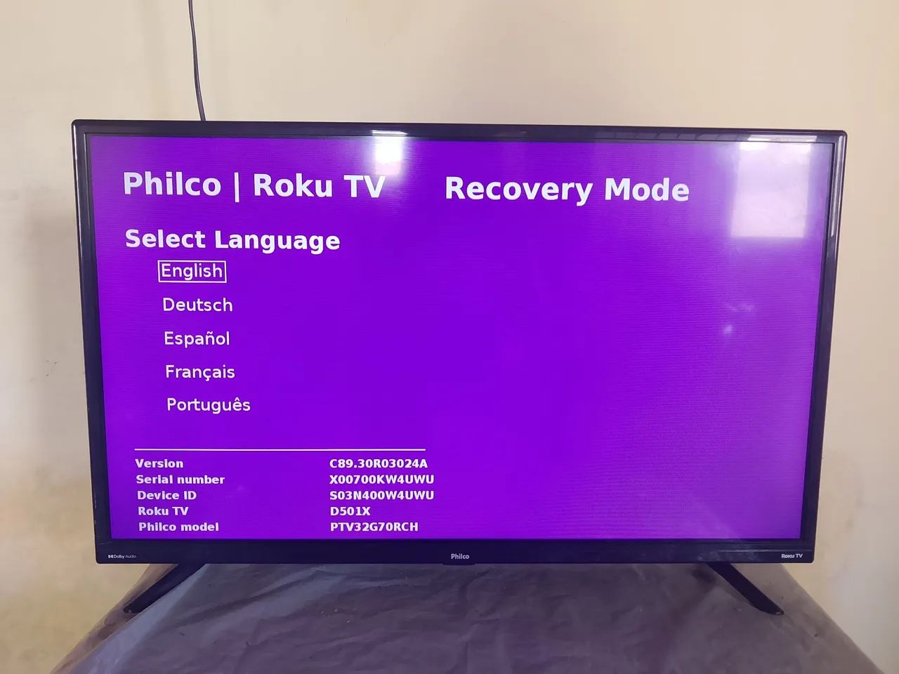 Vende-se TV Philco Roku 32 polegadas 