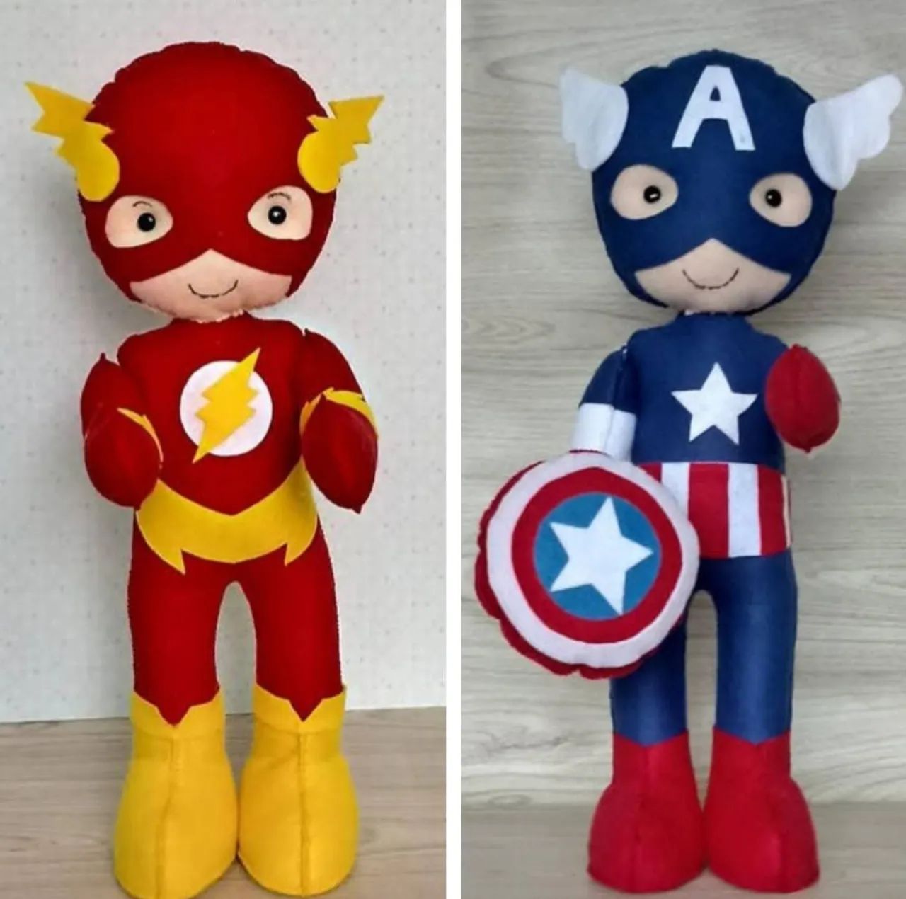 VENDO 10 BONECOS EM FELTRO SUPER HERÓIS 50cm  - Foto 3
