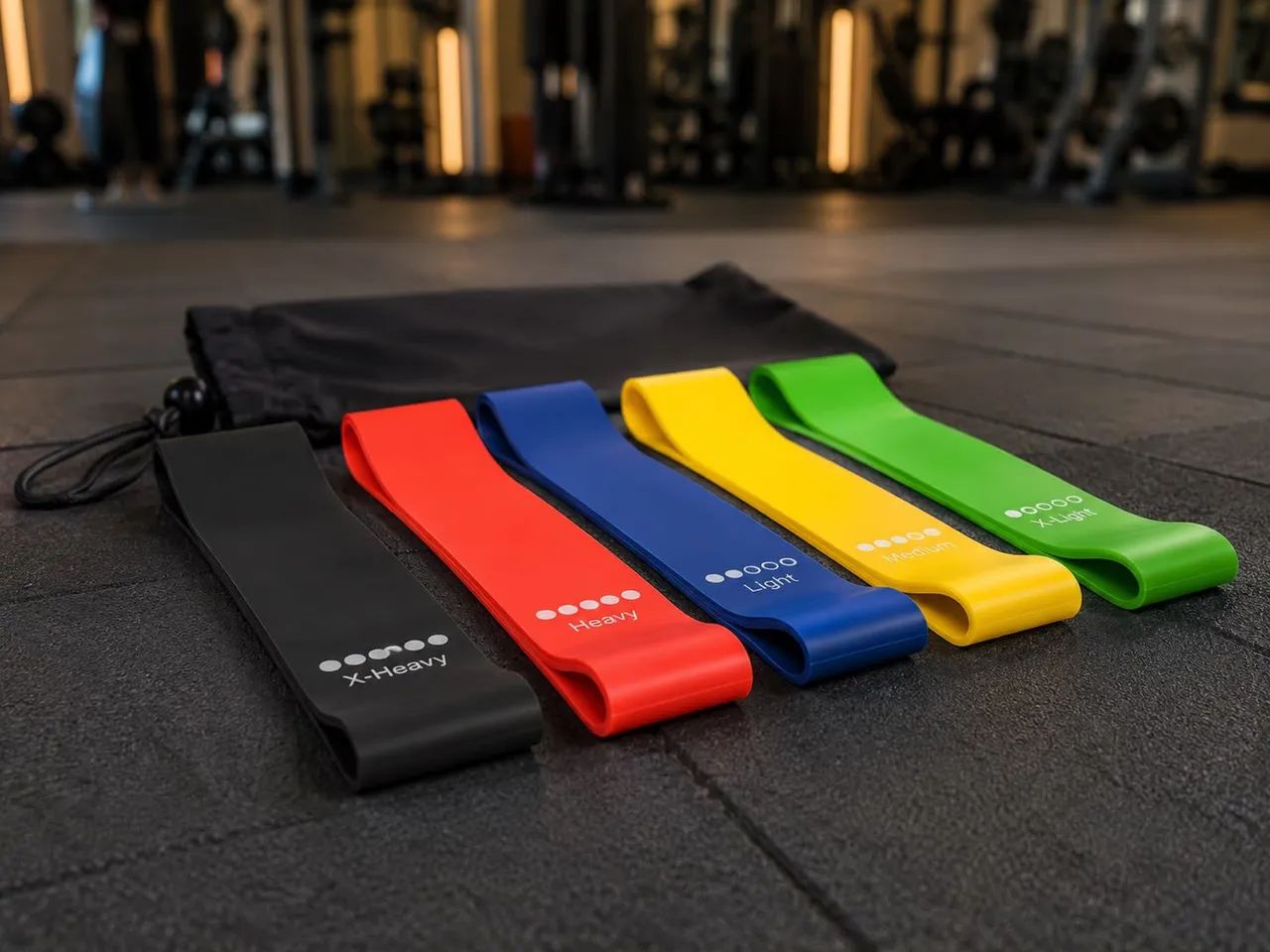 Kit 5 Faixas Elásticas para Exercícios - Foto 3