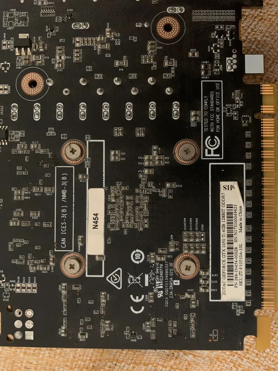 Kit para PC( GTX 1050 TI 4Gb da marca ZOTAC+ I5 7400+Placa mãe